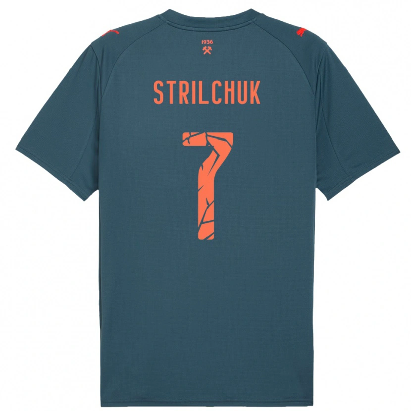Danxen Herren Dmytro Strilchuk #7 Marineblau Rot Auswärtstrikot Trikot 2025/26 T-Shirt Österreich