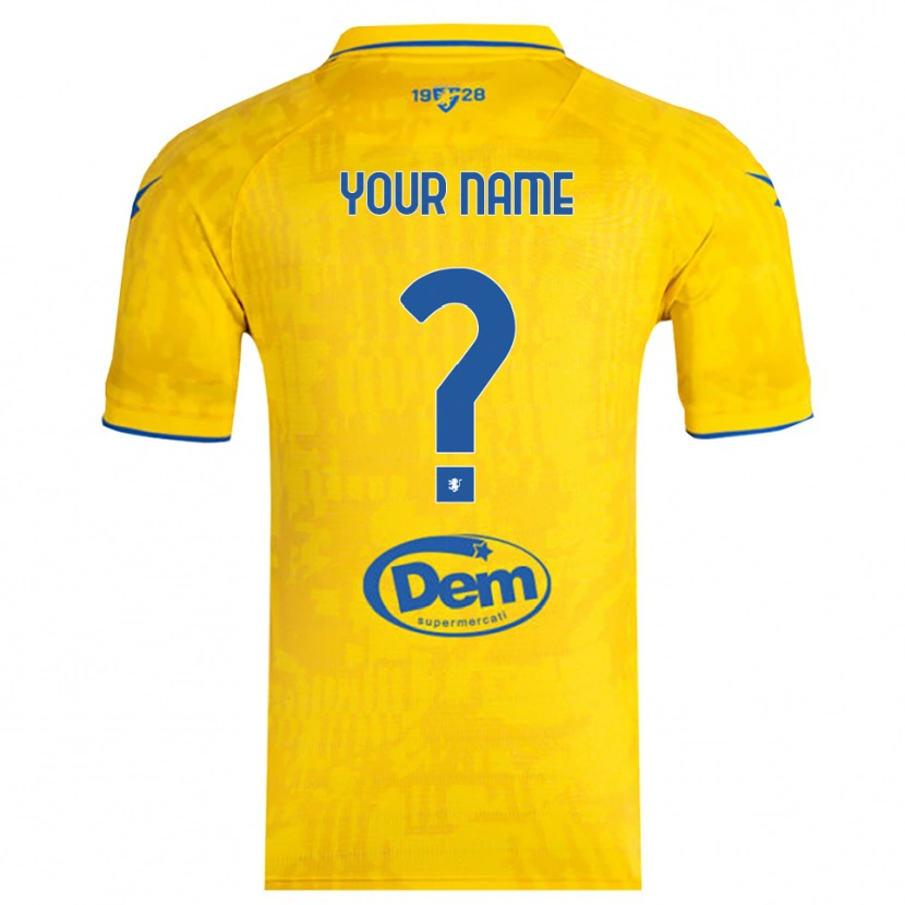 Danxen Damen Ihren Namen #0 Gelb Blau Heimtrikot Trikot 2025/26 T-Shirt Österreich