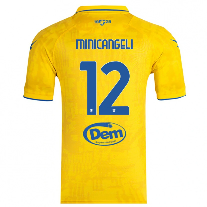 Danxen Damen Francesco Minicangeli #12 Gelb Blau Heimtrikot Trikot 2025/26 T-Shirt Österreich