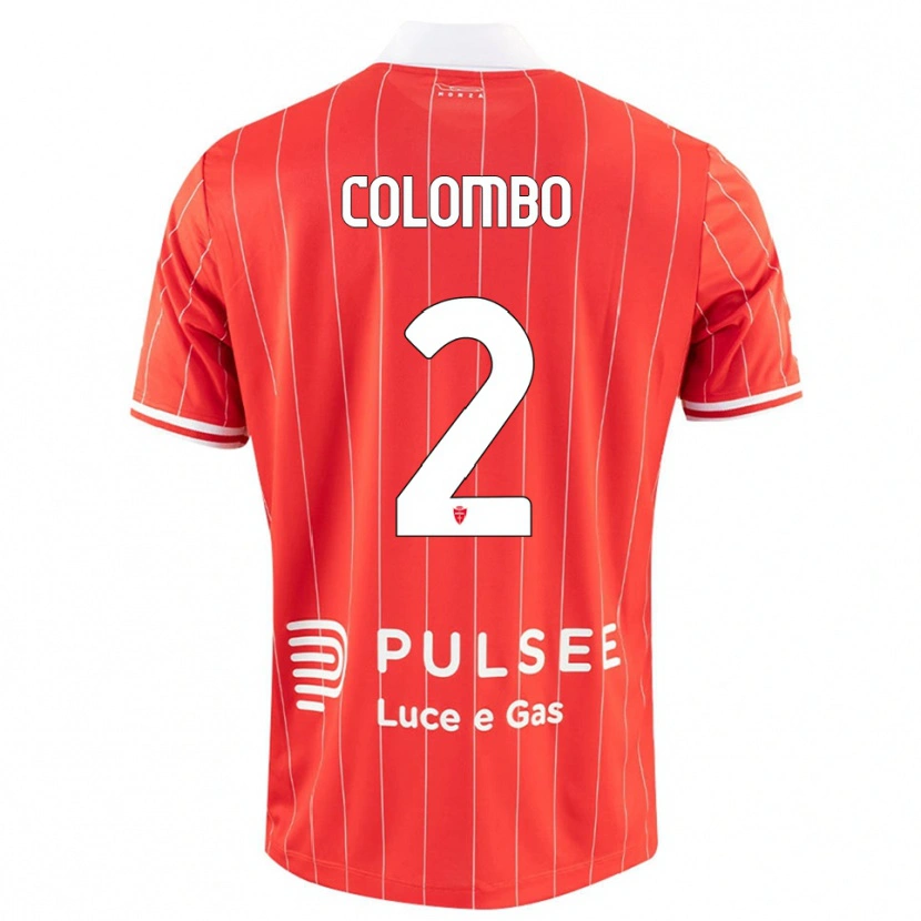 Danxen Damen Davide Colombo #2 Rot Weiß Heimtrikot Trikot 2025/26 T-Shirt Österreich