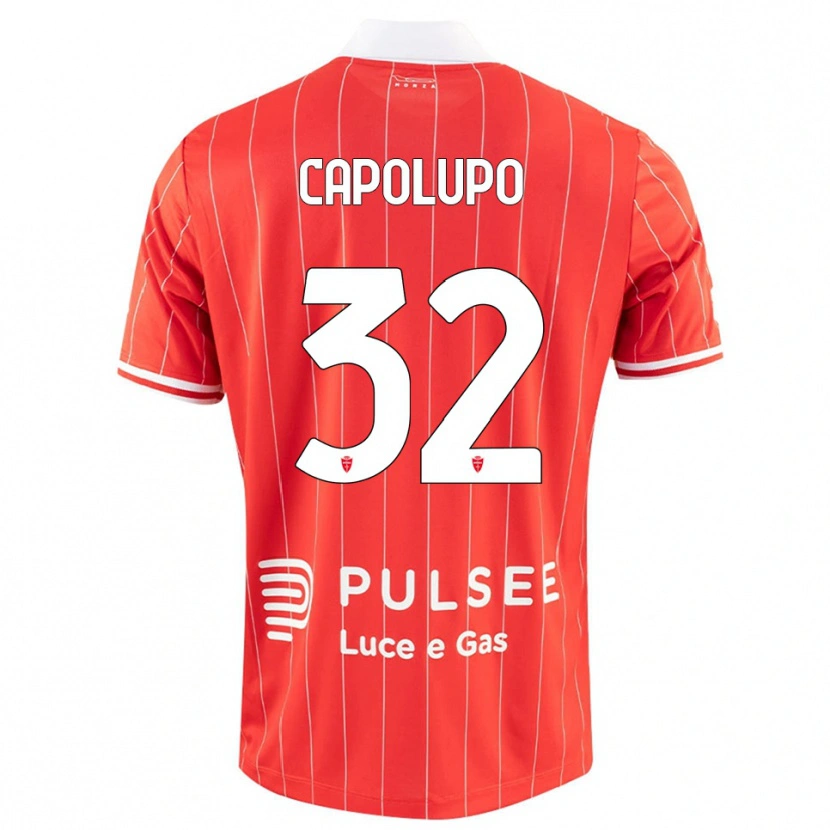 Danxen Damen Samuele Capolupo #32 Rot Weiß Heimtrikot Trikot 2025/26 T-Shirt Österreich