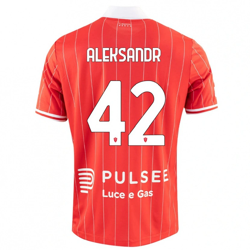 Danxen Damen Aleksandr Ballabio #42 Rot Weiß Heimtrikot Trikot 2025/26 T-Shirt Österreich
