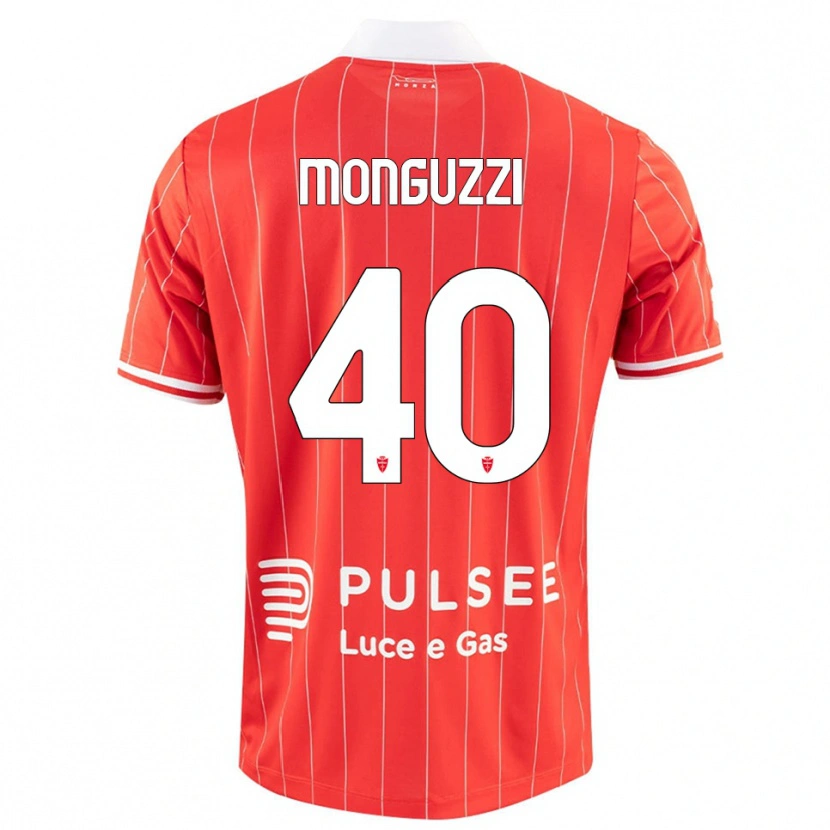 Danxen Damen Filippo Monguzzi #40 Rot Weiß Heimtrikot Trikot 2025/26 T-Shirt Österreich