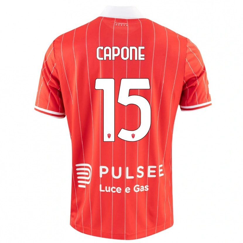 Danxen Damen Edoardo Capone #15 Rot Weiß Heimtrikot Trikot 2025/26 T-Shirt Österreich