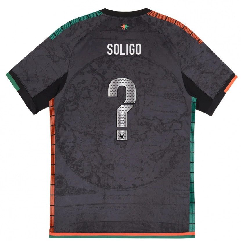 Danxen Damen Sebastian Soligo #0 Dunkelgrau Heimtrikot Trikot 2025/26 T-Shirt Österreich