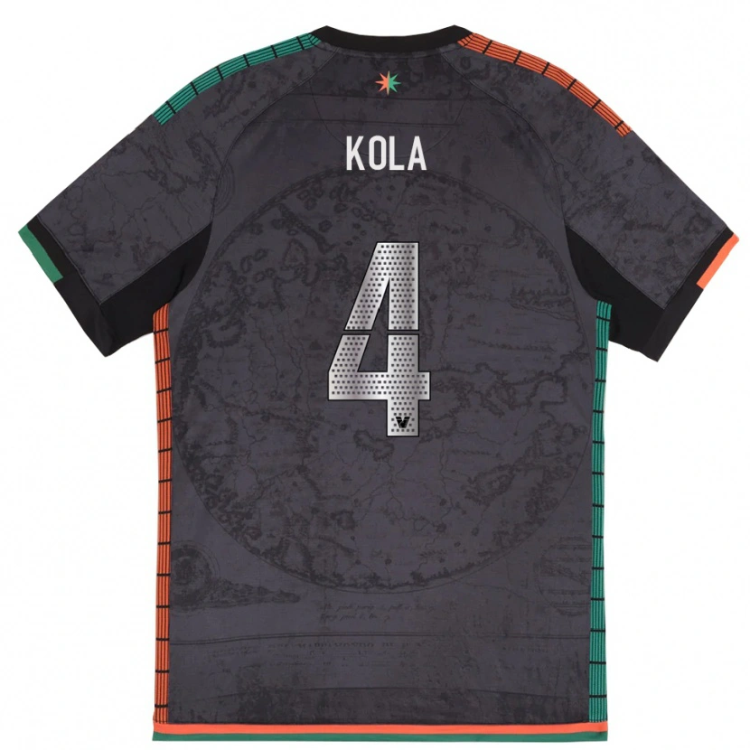 Danxen Damen Davide Kola #4 Dunkelgrau Heimtrikot Trikot 2025/26 T-Shirt Österreich