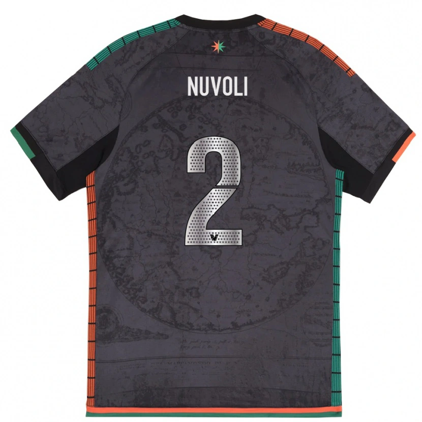Danxen Damen Francesco Nuvoli #2 Dunkelgrau Heimtrikot Trikot 2025/26 T-Shirt Österreich