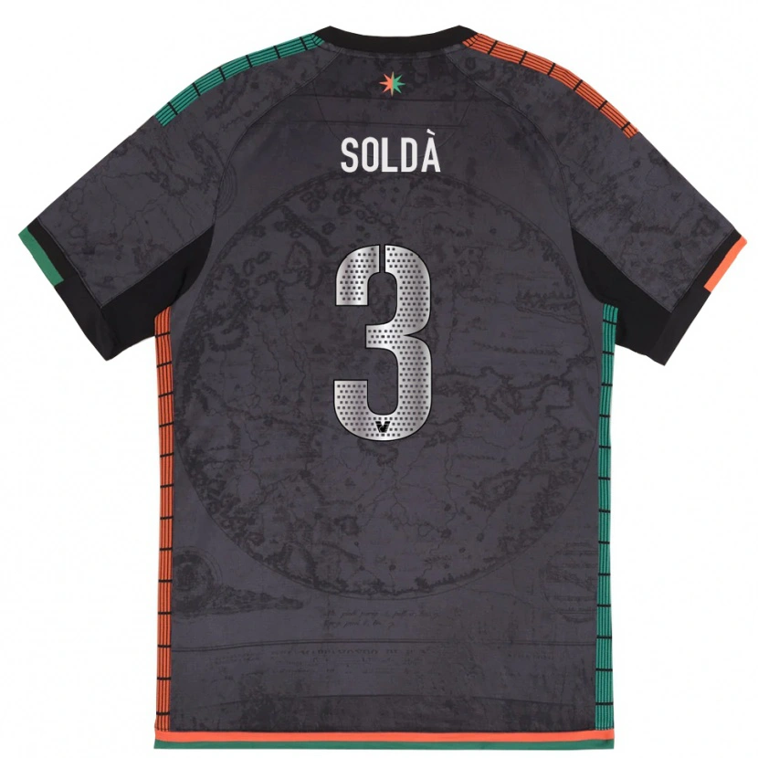 Danxen Damen Mohamed Soldà #3 Dunkelgrau Heimtrikot Trikot 2025/26 T-Shirt Österreich