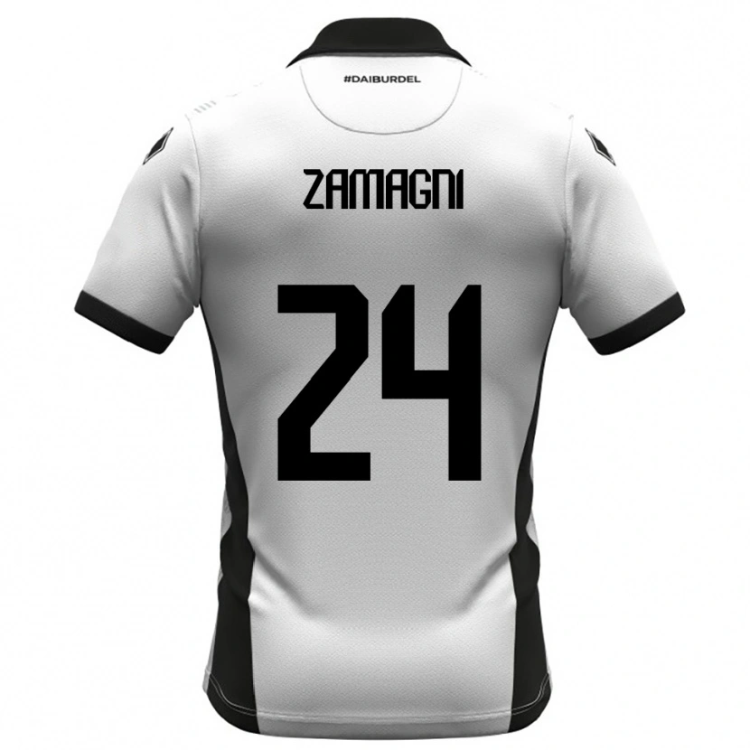Danxen Damen Davide Zamagni #24 Weiß Schwarz Orange Heimtrikot Trikot 2025/26 T-Shirt Österreich
