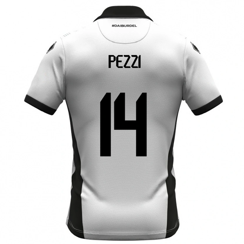 Danxen Damen Alessandro Pezzi #14 Weiß Schwarz Orange Heimtrikot Trikot 2025/26 T-Shirt Österreich