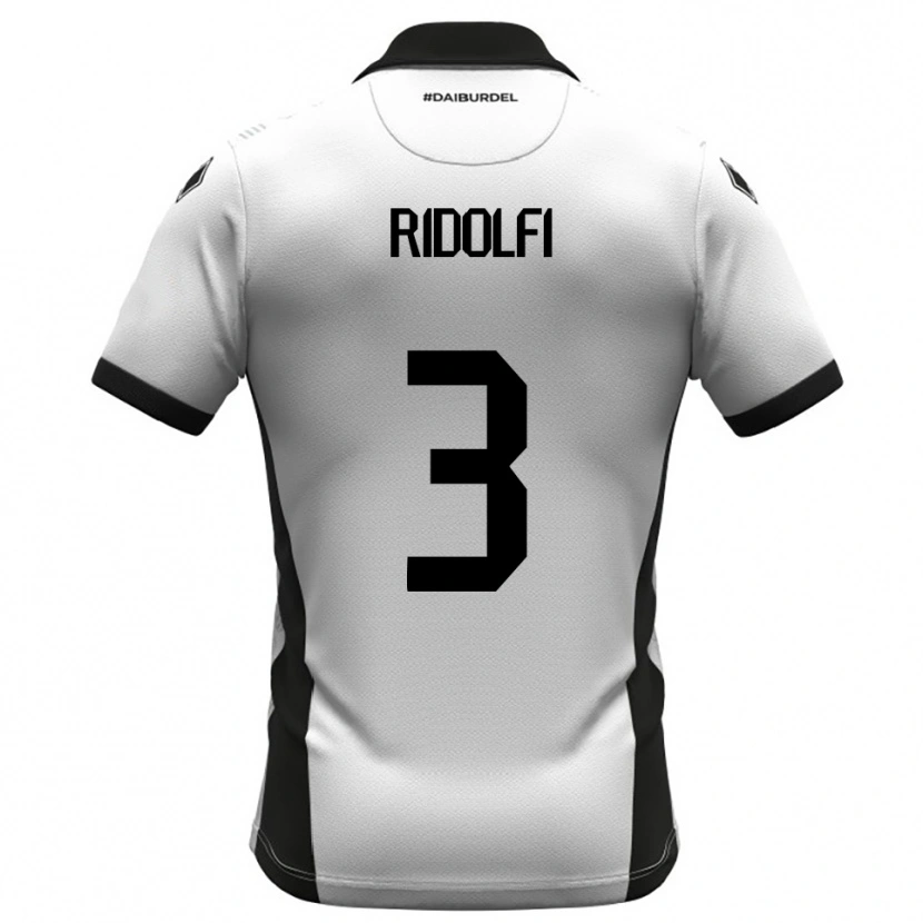 Danxen Damen Mattia Ridolfi #3 Weiß Schwarz Orange Heimtrikot Trikot 2025/26 T-Shirt Österreich