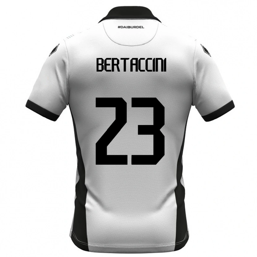Danxen Damen Filippo Bertaccini #23 Weiß Schwarz Orange Heimtrikot Trikot 2025/26 T-Shirt Österreich