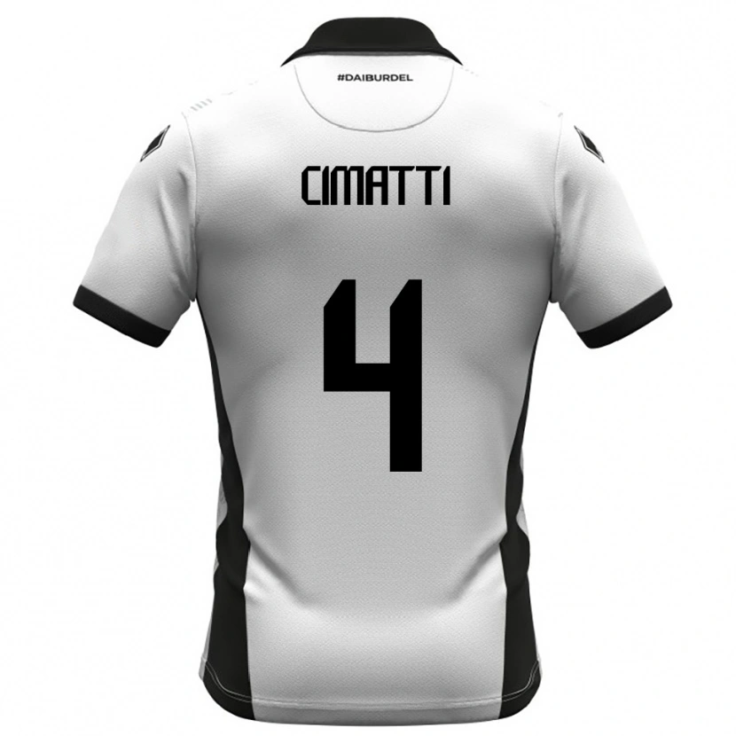 Danxen Damen Edoardo Cimatti #4 Weiß Schwarz Orange Heimtrikot Trikot 2025/26 T-Shirt Österreich