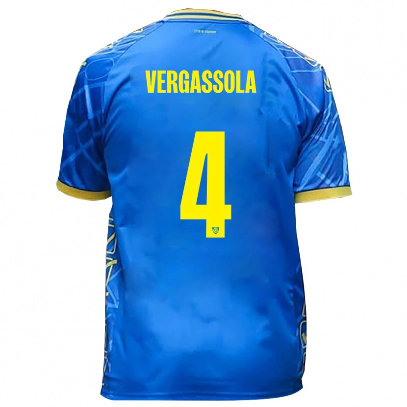 Danxen Damen Alessandro Vergassola #4 Himmelblau Gelb Heimtrikot Trikot 2025/26 T-Shirt Österreich