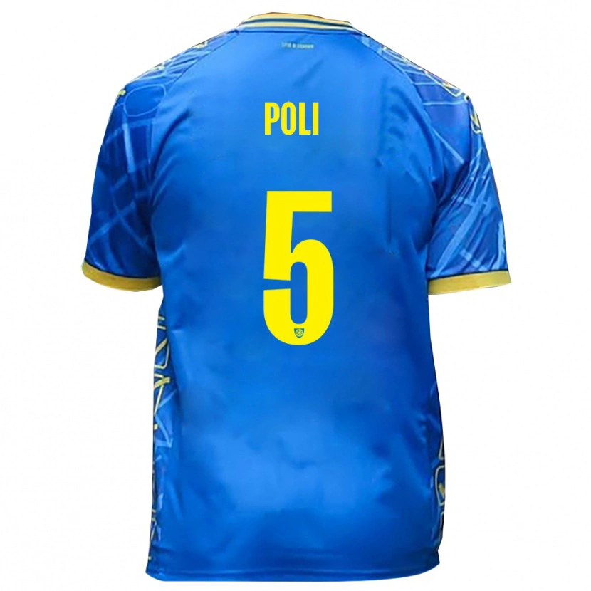 Danxen Damen Lorenzo Poli #5 Himmelblau Gelb Heimtrikot Trikot 2025/26 T-Shirt Österreich