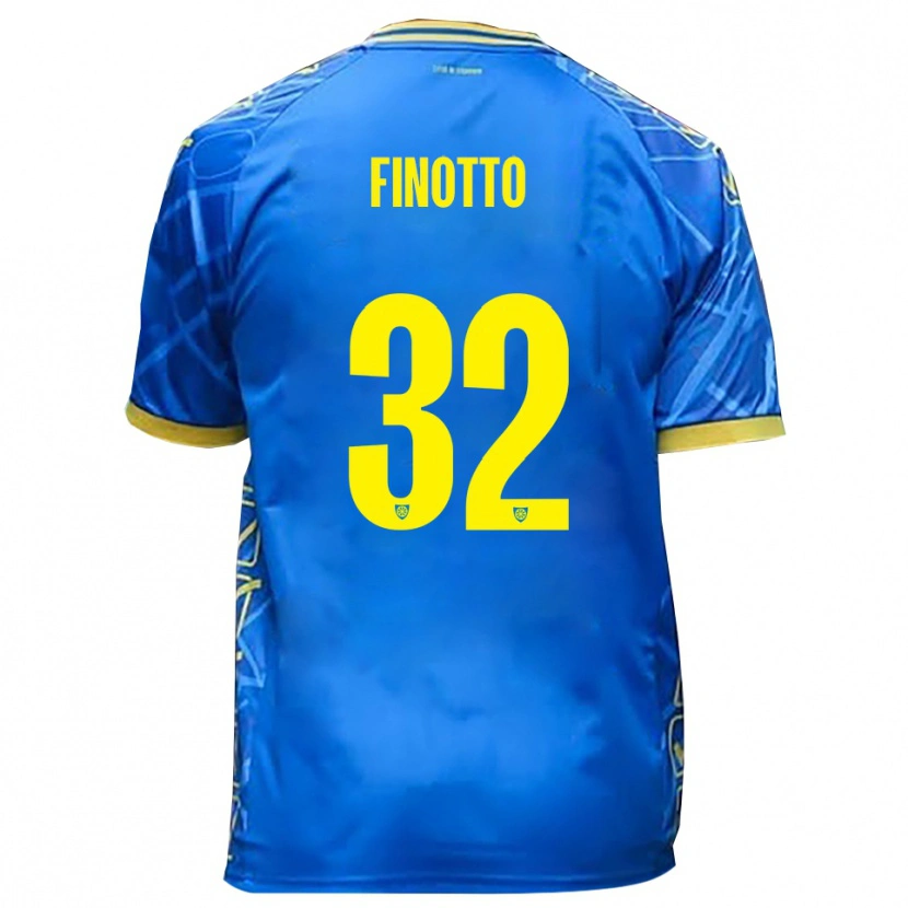 Danxen Damen Mattia Finotto #32 Himmelblau Gelb Heimtrikot Trikot 2025/26 T-Shirt Österreich