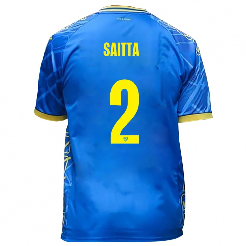 Danxen Damen Mattia Saitta #2 Himmelblau Gelb Heimtrikot Trikot 2025/26 T-Shirt Österreich
