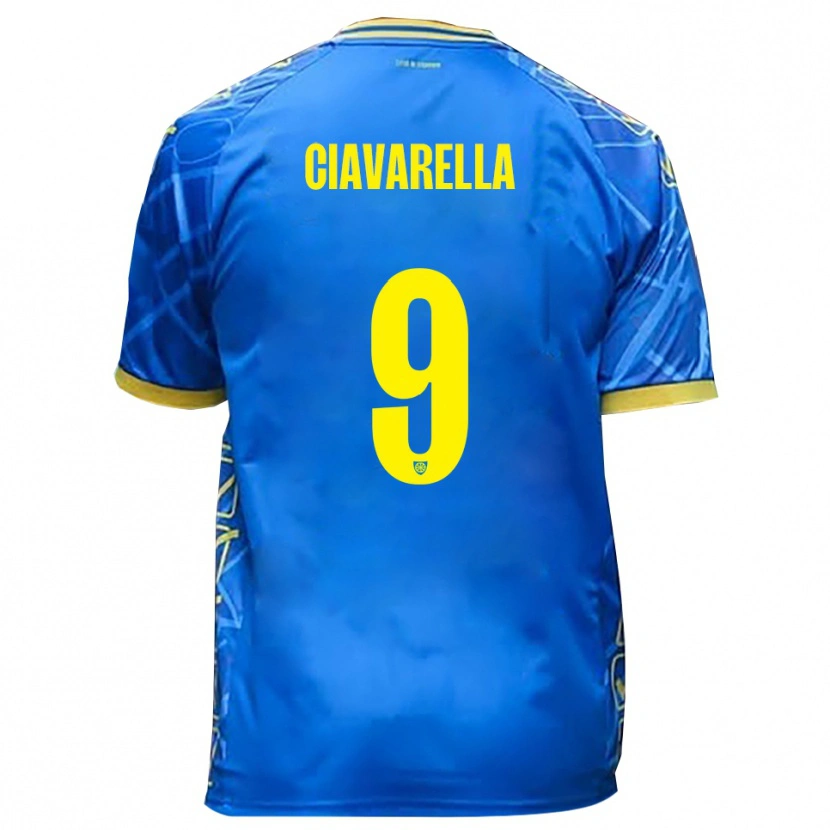 Danxen Damen Jacopo Ciavarella #9 Himmelblau Gelb Heimtrikot Trikot 2025/26 T-Shirt Österreich