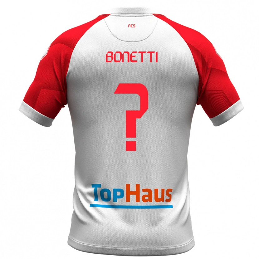 Danxen Damen Leonardo Bonetti #0 Weiß Rot Heimtrikot Trikot 2025/26 T-Shirt Österreich
