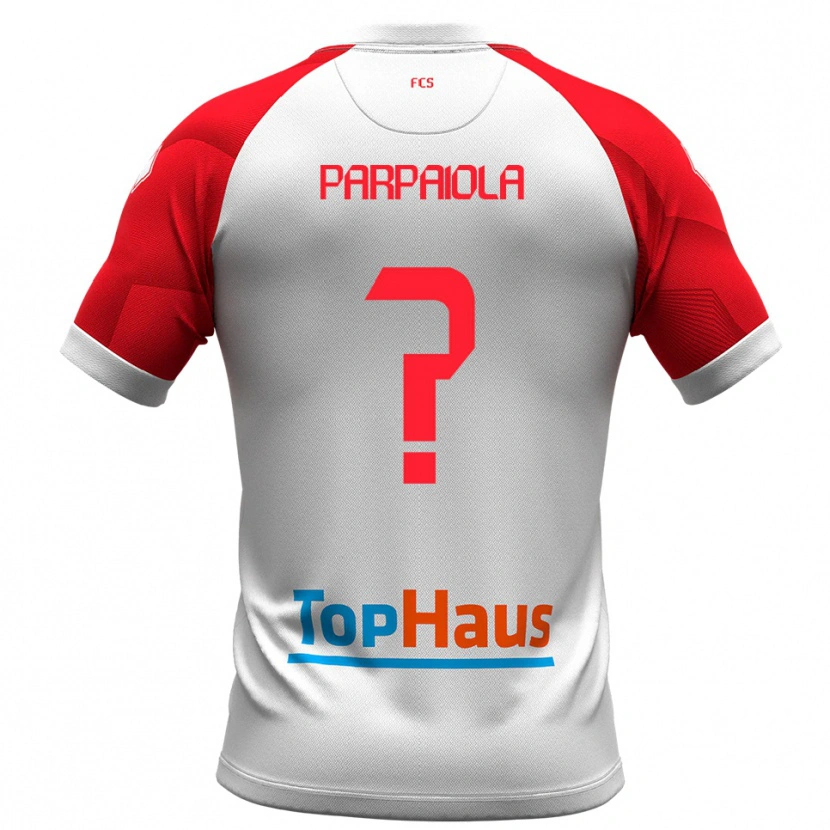 Danxen Damen Daniel Parpaiola #0 Weiß Rot Heimtrikot Trikot 2025/26 T-Shirt Österreich