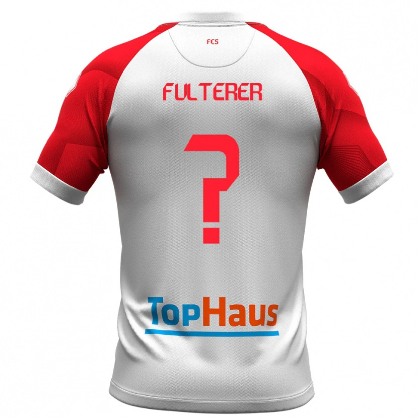 Danxen Damen Samuel Fulterer #0 Weiß Rot Heimtrikot Trikot 2025/26 T-Shirt Österreich