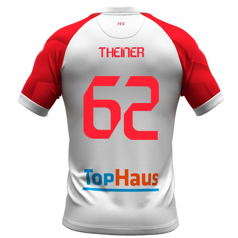 Danxen Damen Daniel Theiner #62 Weiß Rot Heimtrikot Trikot 2025/26 T-Shirt Österreich