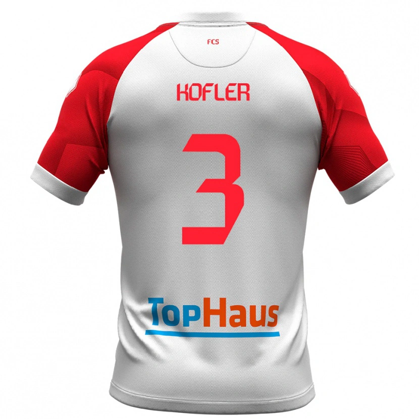 Danxen Damen Michael Kofler #3 Weiß Rot Heimtrikot Trikot 2025/26 T-Shirt Österreich