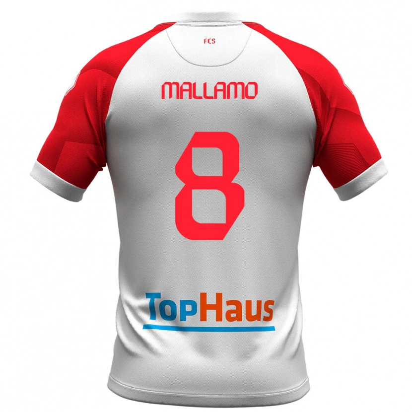 Danxen Damen Alessandro Mallamo #8 Weiß Rot Heimtrikot Trikot 2025/26 T-Shirt Österreich