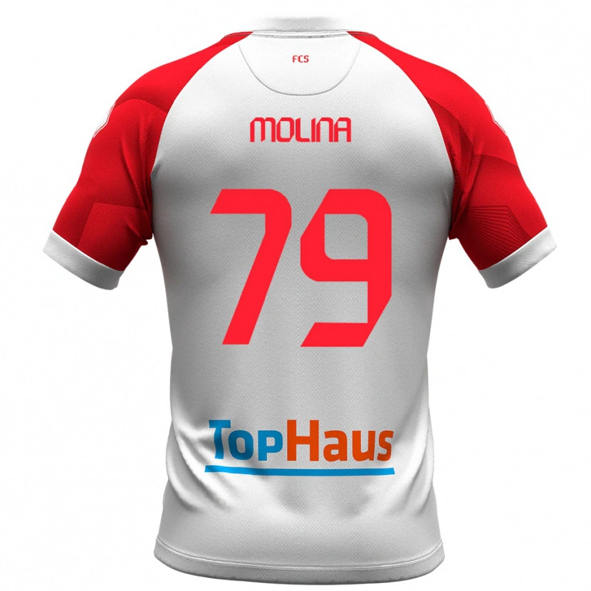 Danxen Damen Salvatore Molina #79 Weiß Rot Heimtrikot Trikot 2025/26 T-Shirt Österreich