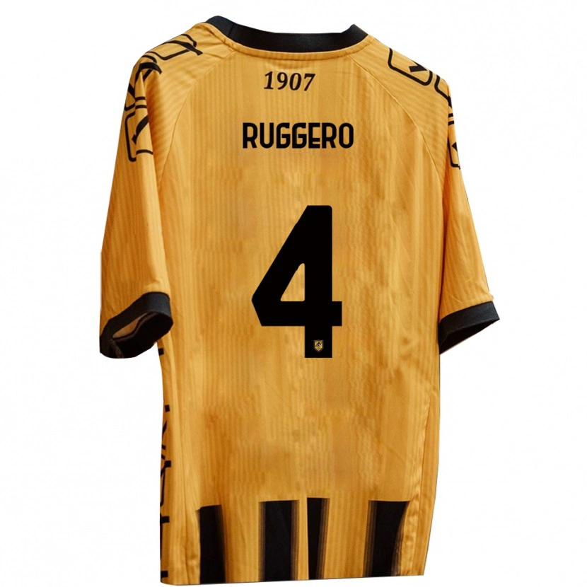 Danxen Damen Marco Ruggero #4 Gelb Schwarz Heimtrikot Trikot 2025/26 T-Shirt Österreich