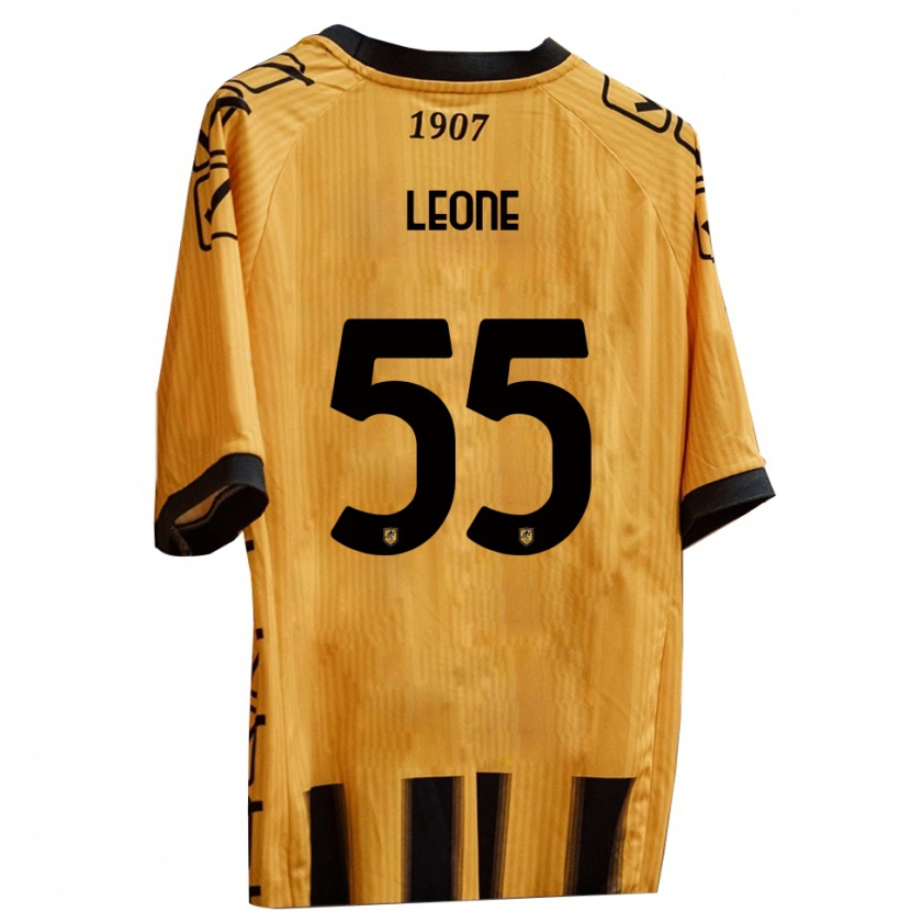 Danxen Damen Giuseppe Leone #55 Gelb Schwarz Heimtrikot Trikot 2025/26 T-Shirt Österreich