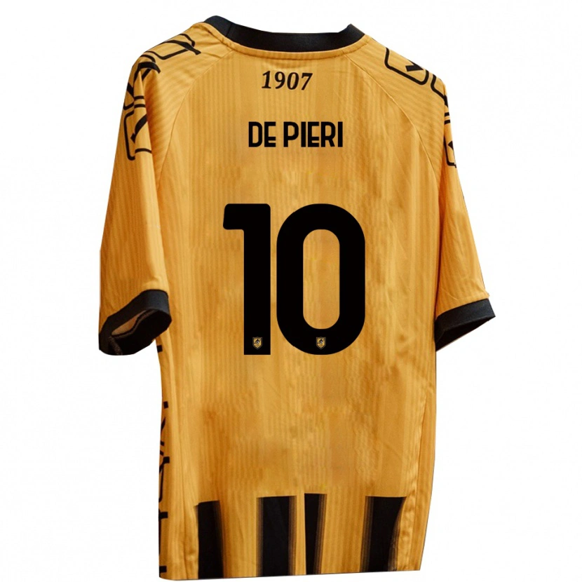 Danxen Damen Giacomo De Pieri #10 Gelb Schwarz Heimtrikot Trikot 2025/26 T-Shirt Österreich
