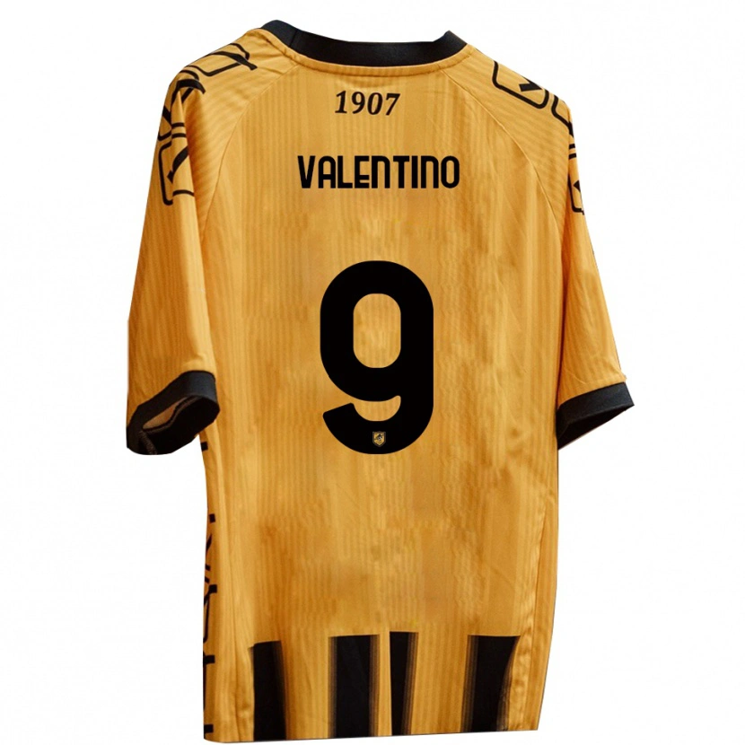 Danxen Damen Antonio Valentino #9 Gelb Schwarz Heimtrikot Trikot 2025/26 T-Shirt Österreich