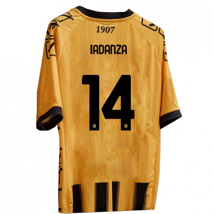 Danxen Damen Mattia Iadanza #14 Gelb Schwarz Heimtrikot Trikot 2025/26 T-Shirt Österreich