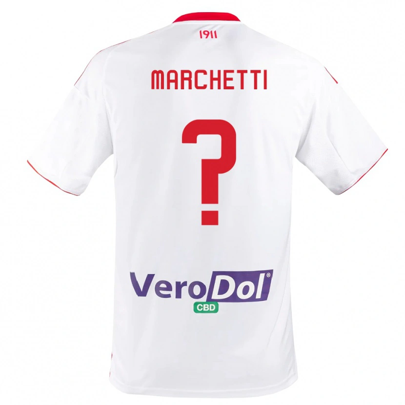 Danxen Damen Francesco Marchetti #0 Weiß Rot Heimtrikot Trikot 2025/26 T-Shirt Österreich