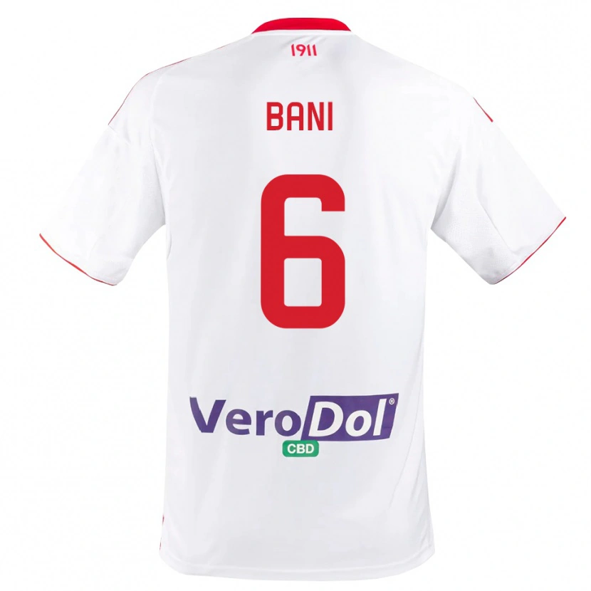Danxen Damen Cristiano Bani #6 Weiß Rot Heimtrikot Trikot 2025/26 T-Shirt Österreich