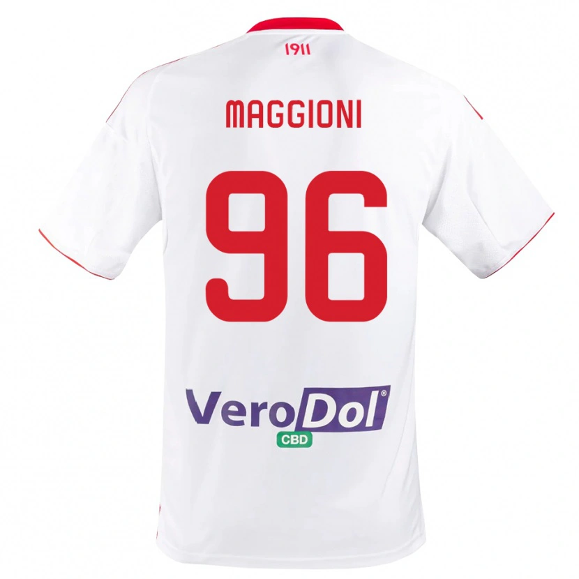 Danxen Damen Tommaso Maggioni #96 Weiß Rot Heimtrikot Trikot 2025/26 T-Shirt Österreich