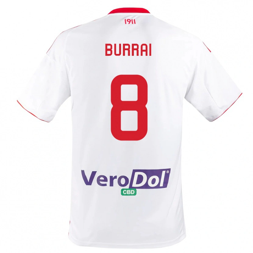 Danxen Damen Salvatore Burrai #8 Weiß Rot Heimtrikot Trikot 2025/26 T-Shirt Österreich