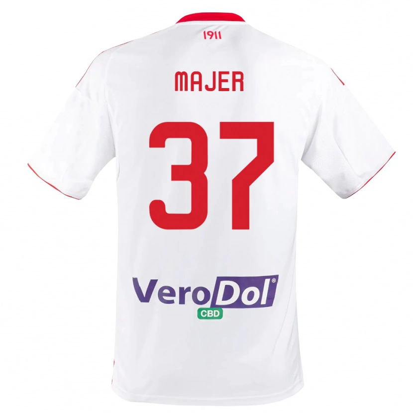 Danxen Damen Zan Majer #37 Weiß Rot Heimtrikot Trikot 2025/26 T-Shirt Österreich
