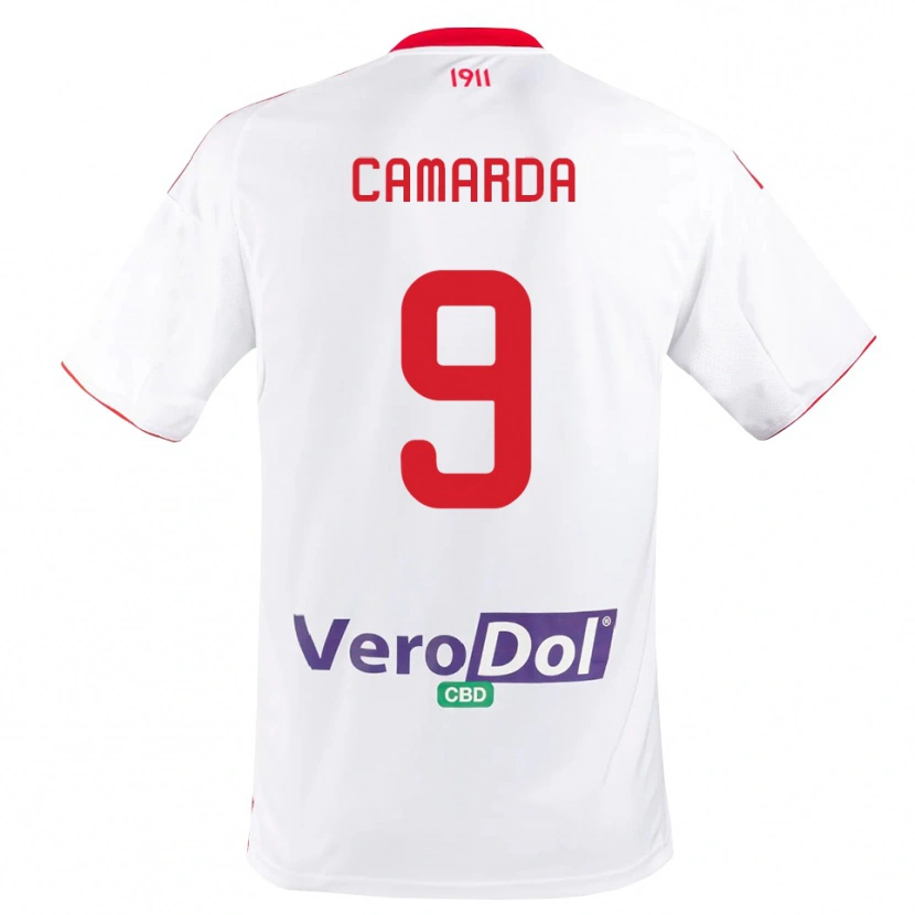 Danxen Damen Nicolò Camarda #9 Weiß Rot Heimtrikot Trikot 2025/26 T-Shirt Österreich