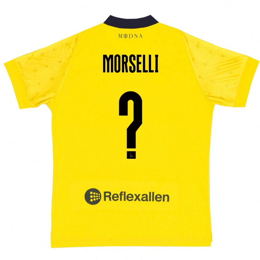 Danxen Damen Gabriele Morselli #0 Gelb Marineblau Heimtrikot Trikot 2025/26 T-Shirt Österreich