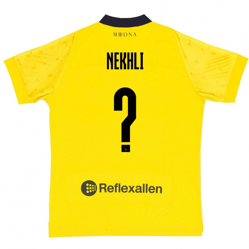 Danxen Damen Adam Nekhli #0 Gelb Marineblau Heimtrikot Trikot 2025/26 T-Shirt Österreich