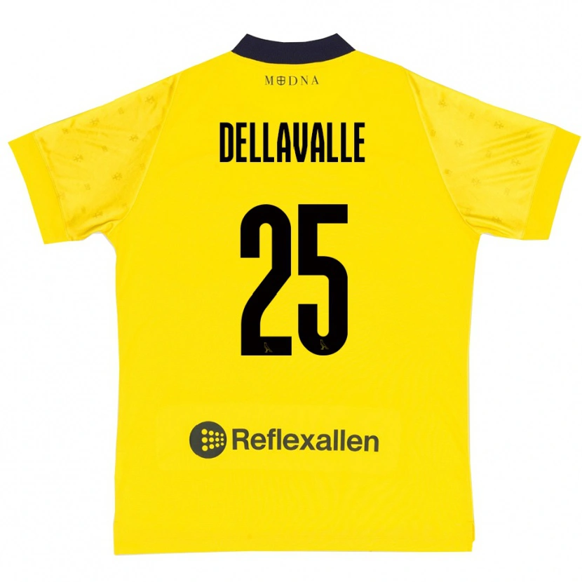Danxen Damen Alessandro Dellavalle #25 Gelb Marineblau Heimtrikot Trikot 2025/26 T-Shirt Österreich