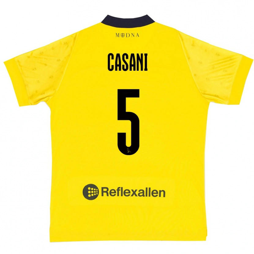 Danxen Damen Iacopo Casani #5 Gelb Marineblau Heimtrikot Trikot 2025/26 T-Shirt Österreich