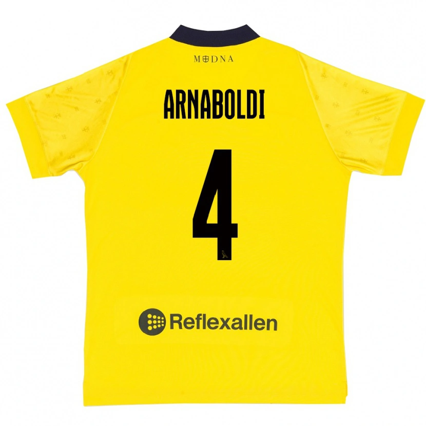 Danxen Damen Pietro Arnaboldi #4 Gelb Marineblau Heimtrikot Trikot 2025/26 T-Shirt Österreich