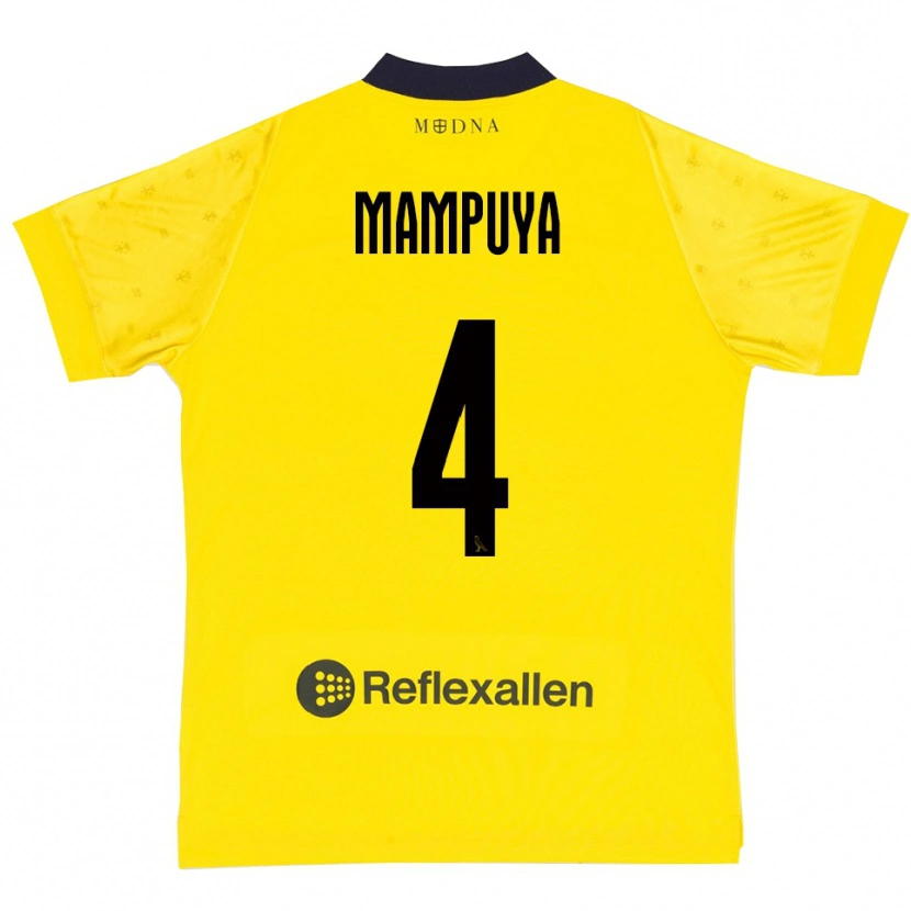 Danxen Damen Donel Mampuya #4 Gelb Marineblau Heimtrikot Trikot 2025/26 T-Shirt Österreich
