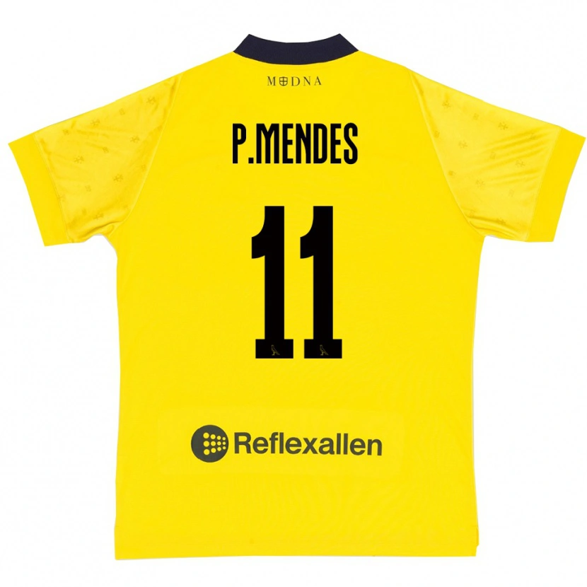 Danxen Damen Pedro Mendes #11 Gelb Marineblau Heimtrikot Trikot 2025/26 T-Shirt Österreich