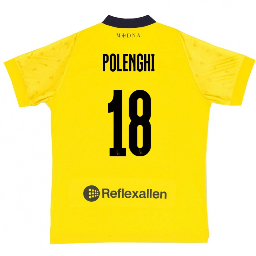 Danxen Damen Damiano Polenghi #18 Gelb Marineblau Heimtrikot Trikot 2025/26 T-Shirt Österreich