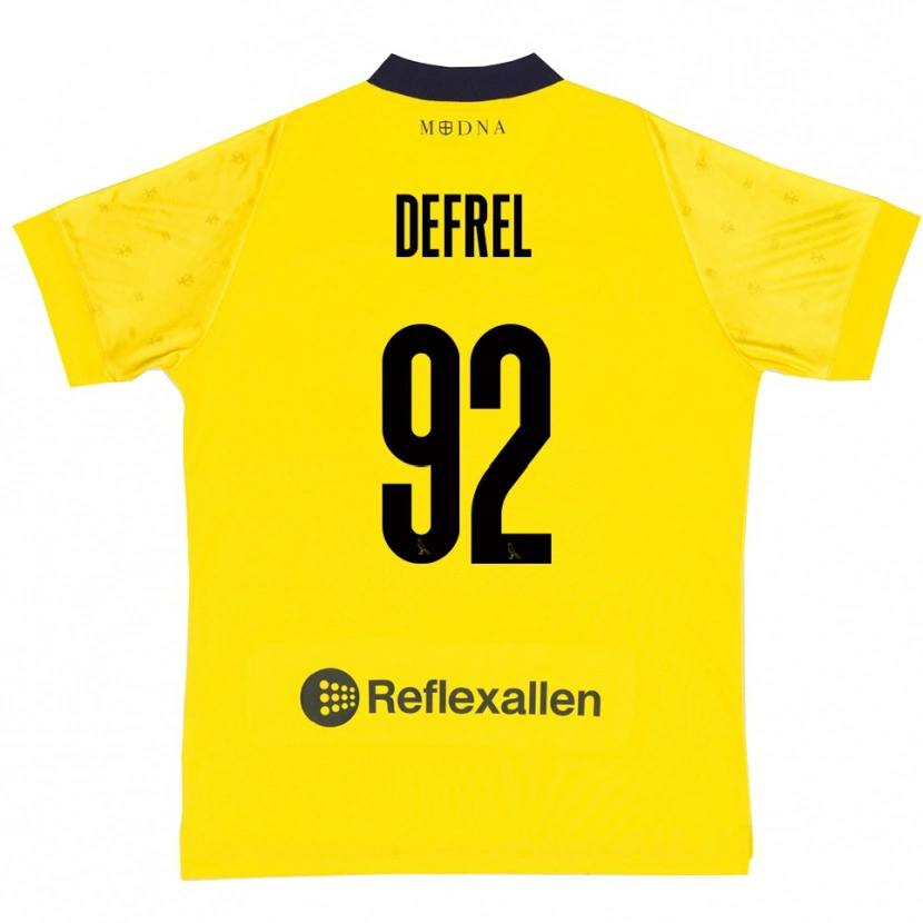 Danxen Damen Grégoire Defrel #92 Gelb Marineblau Heimtrikot Trikot 2025/26 T-Shirt Österreich