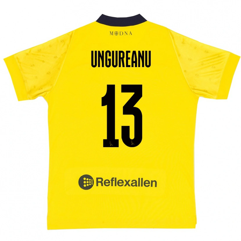 Danxen Damen Eduard Ungureanu #13 Gelb Marineblau Heimtrikot Trikot 2025/26 T-Shirt Österreich